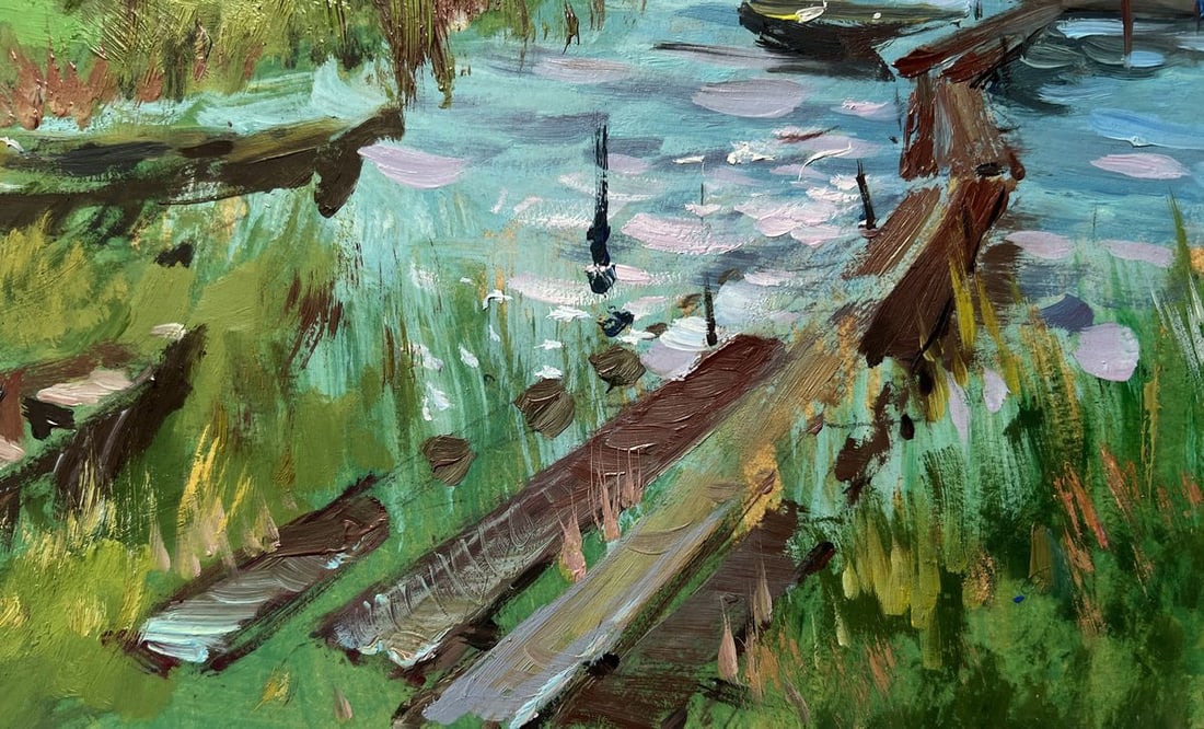 Oil painting River melancholy Yuriy Suprunchuk - 5