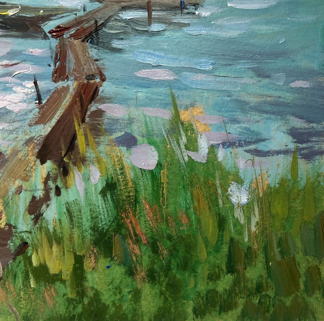 Oil painting River melancholy Yuriy Suprunchuk - 6
