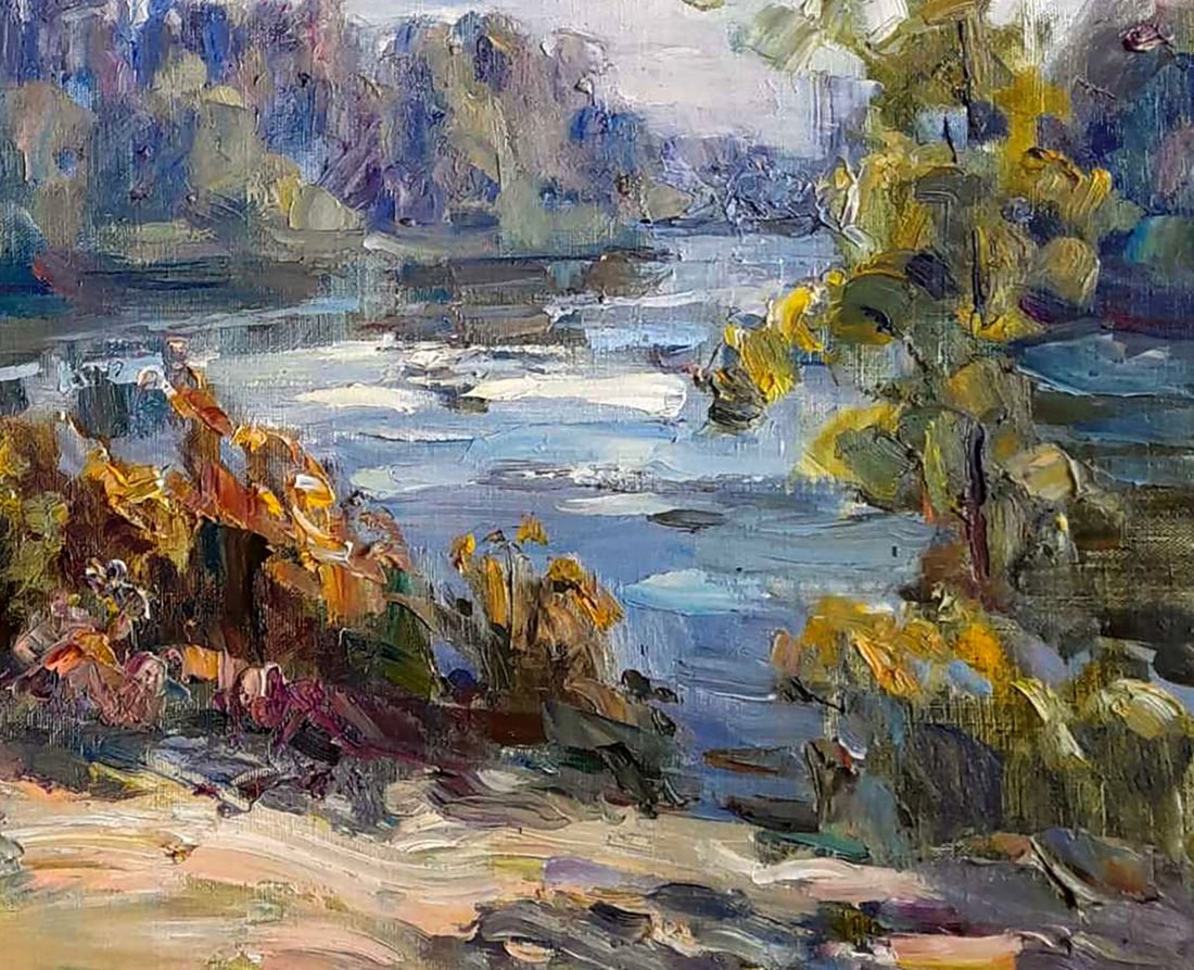 Oil painting Near the river Ivan Kovalenko - 5