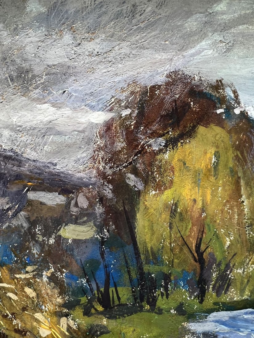 Oil painting Autumn on the river V. Mishurovsky - 5