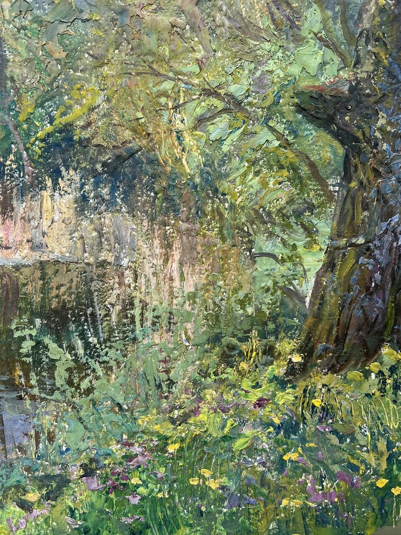 Oil painting Spring sunset V. Mishurovsky - 4