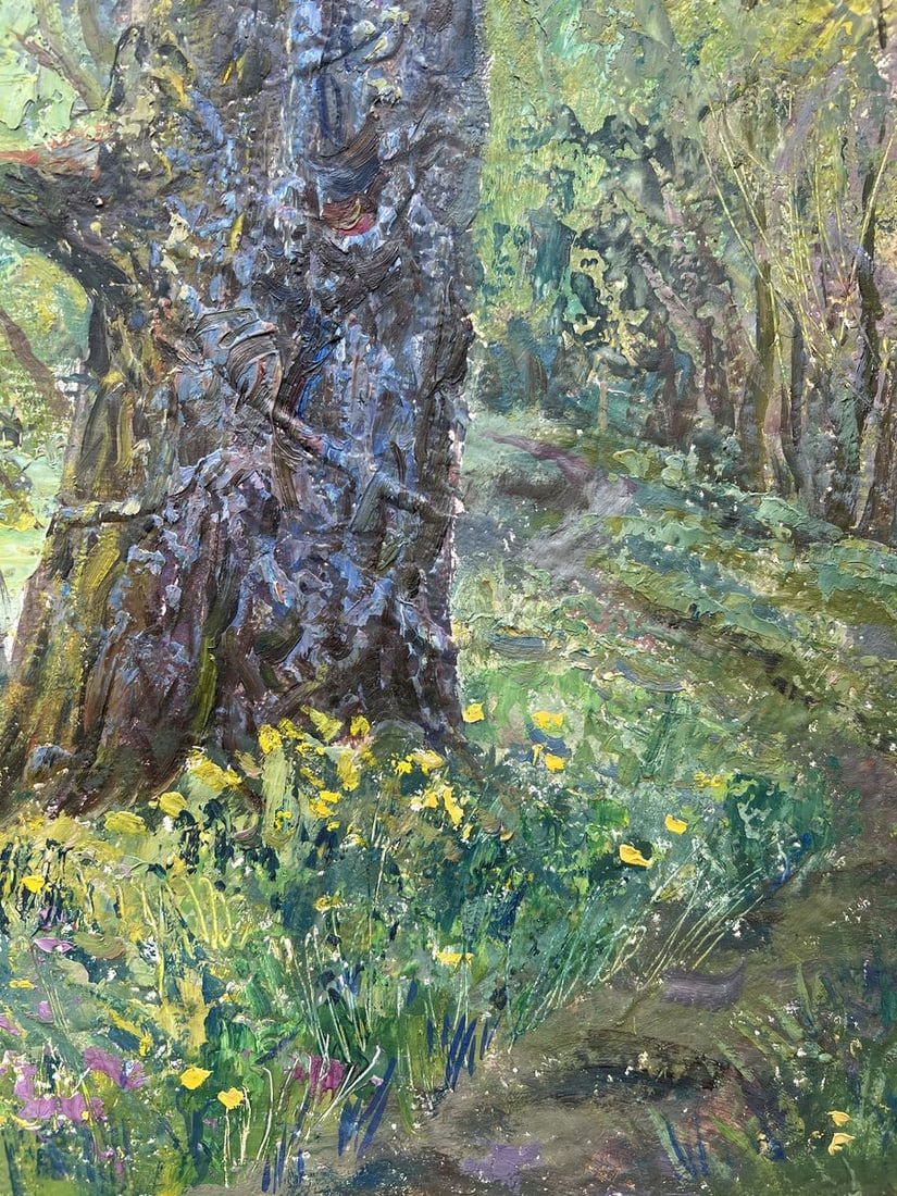 Oil painting Spring sunset V. Mishurovsky - 5