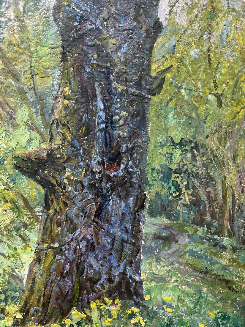 Oil painting Spring sunset V. Mishurovsky - 6
