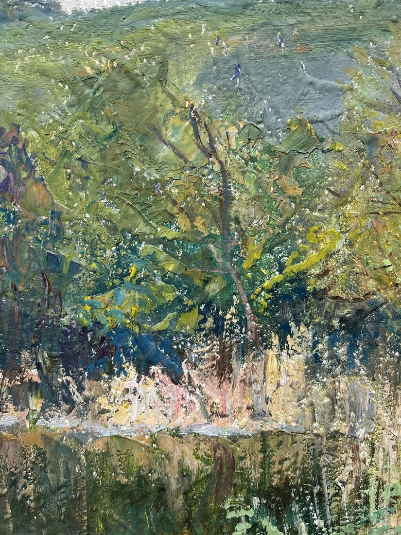 Oil painting Spring sunset V. Mishurovsky - 9