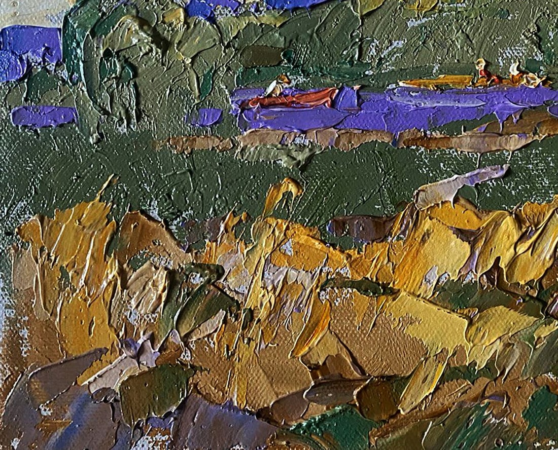 Oil painting Small river Alex Kalenyuk - 6