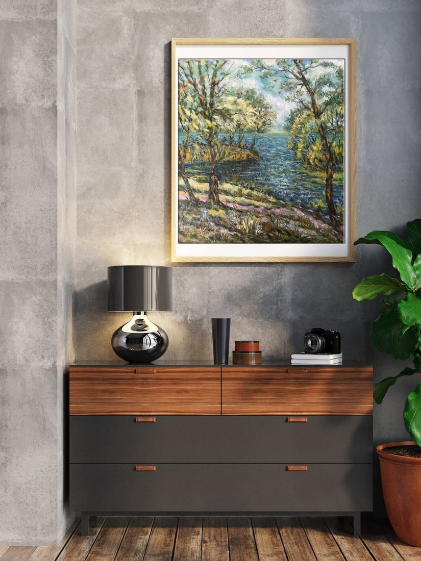 Oil painting A river flows Shapoval Ivan Leontyevich - 3