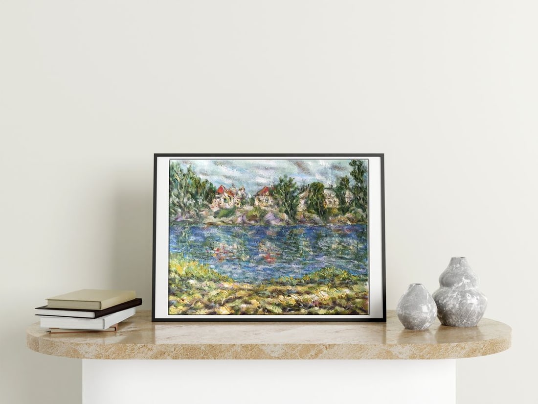 Oil painting Near the river Psel Shapoval Ivan Leontyevich - 2