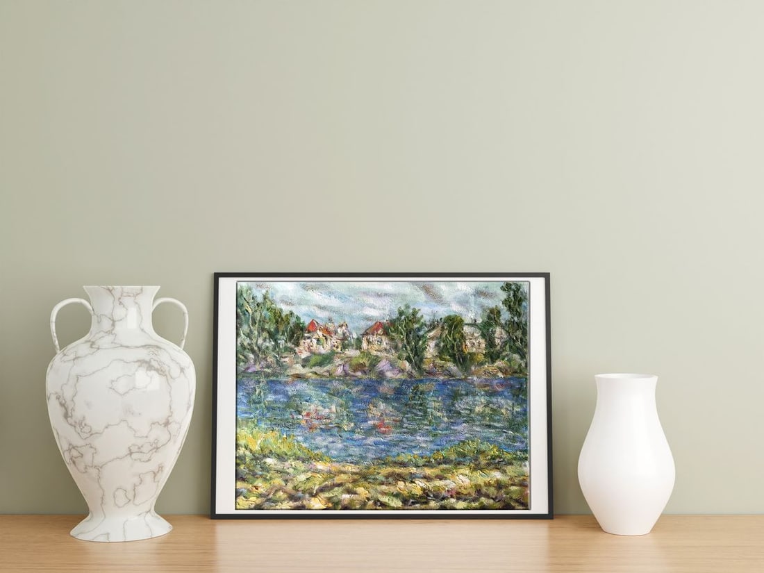 Oil painting Near the river Psel Shapoval Ivan Leontyevich - 3