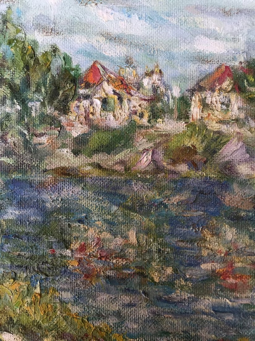 Oil painting Near the river Psel Shapoval Ivan Leontyevich - 4