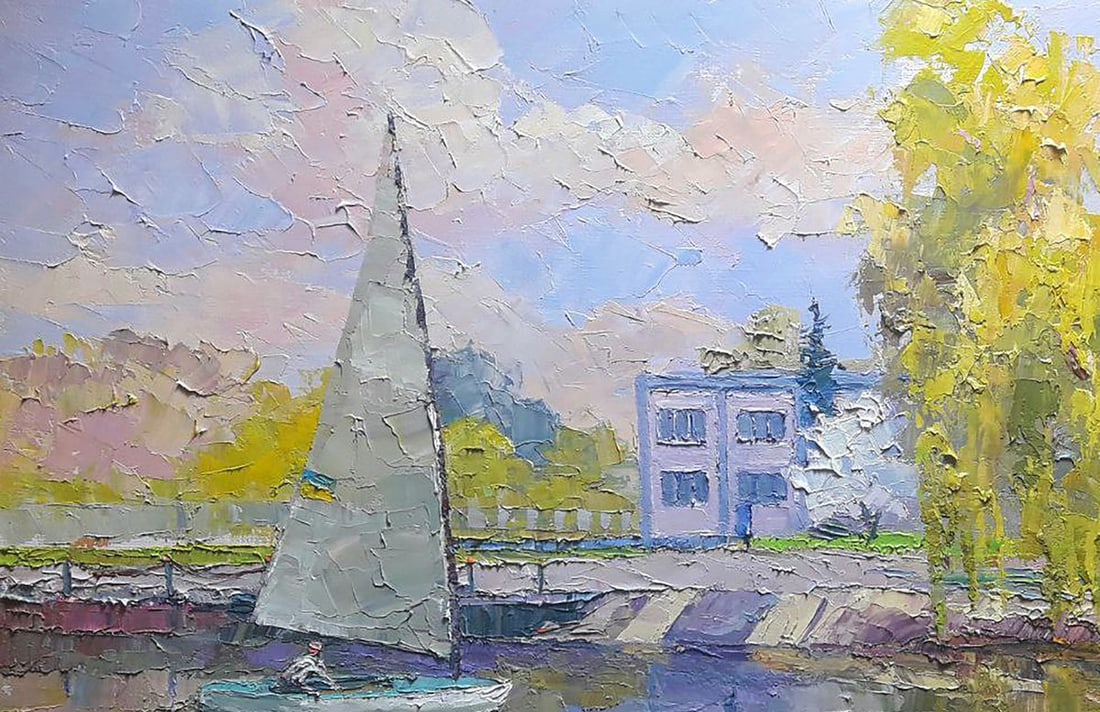 Oil painting Yacht club Serdyuk Boris Petrovich - 4