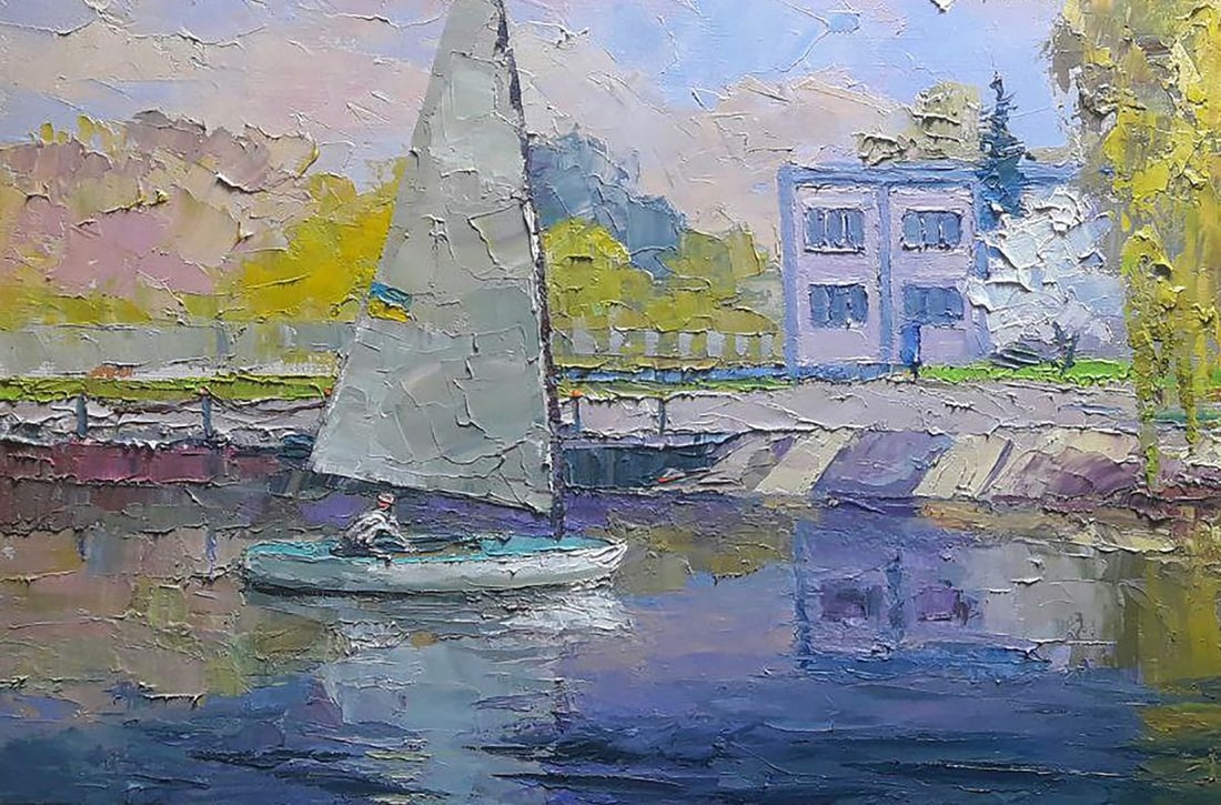 Oil painting Yacht club Serdyuk Boris Petrovich - 6