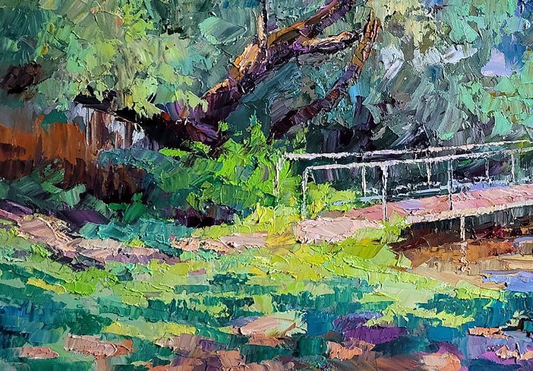 Oil painting A fallen poplar Serdyuk Boris Petrovich - 4
