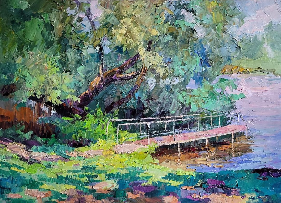 Oil painting A fallen poplar Serdyuk Boris Petrovich - 6
