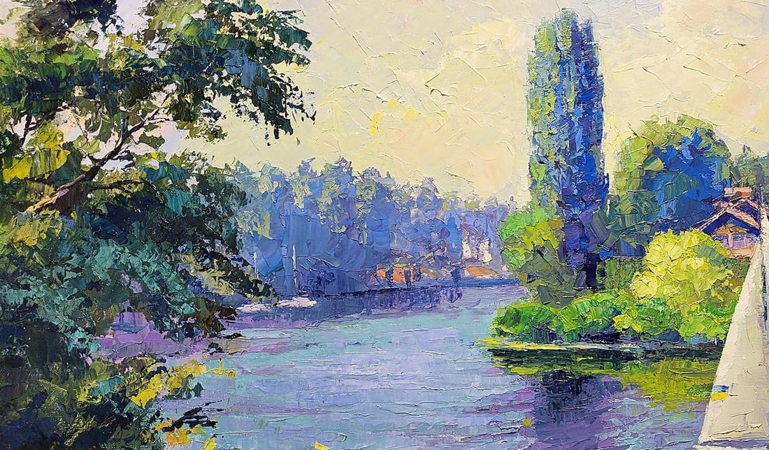 Oil painting Sailboat Boris Serdyuk - 4