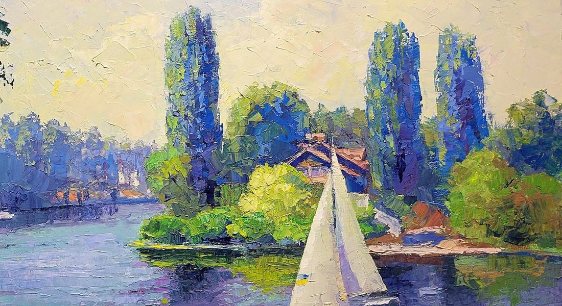 Oil painting Sailboat Boris Serdyuk - 5