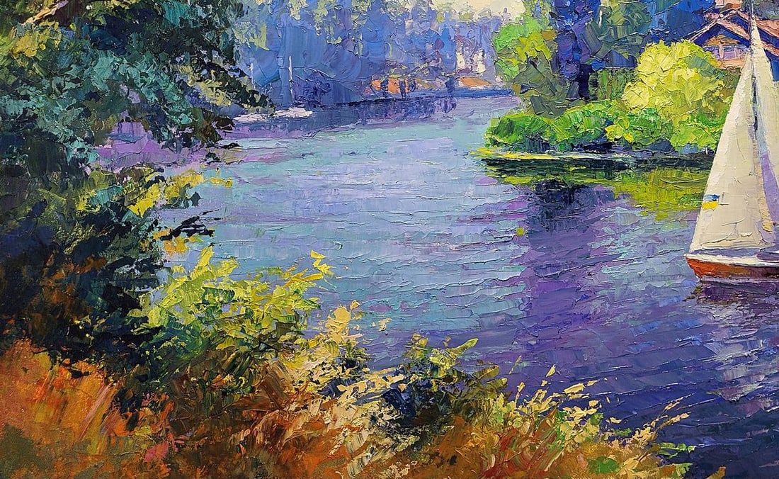 Oil painting Sailboat Boris Serdyuk - 6