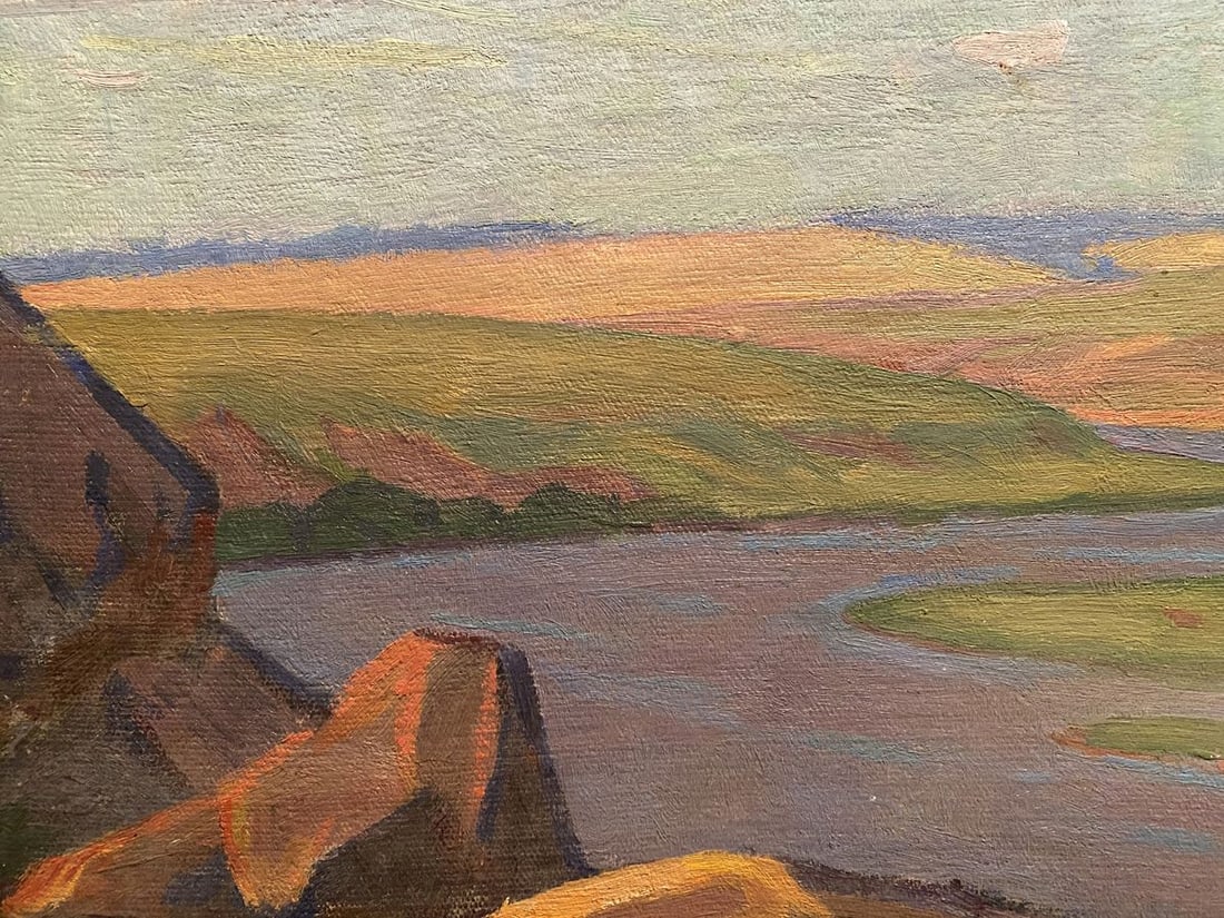 Oil painting River view Nikolai Hrustalenko - 5