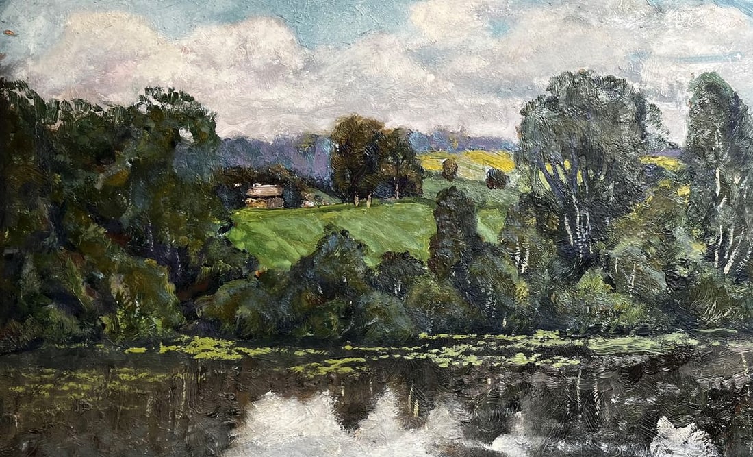 Oil painting Sunny day Unknown artist - 2