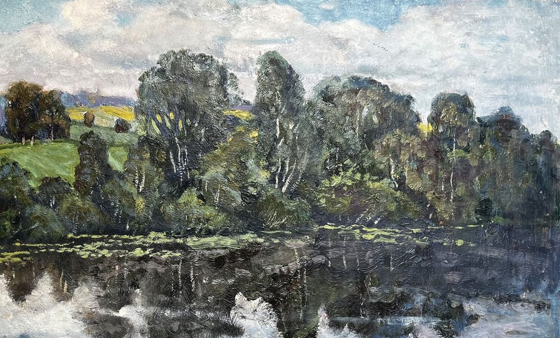 Oil painting Sunny day Unknown artist - 3