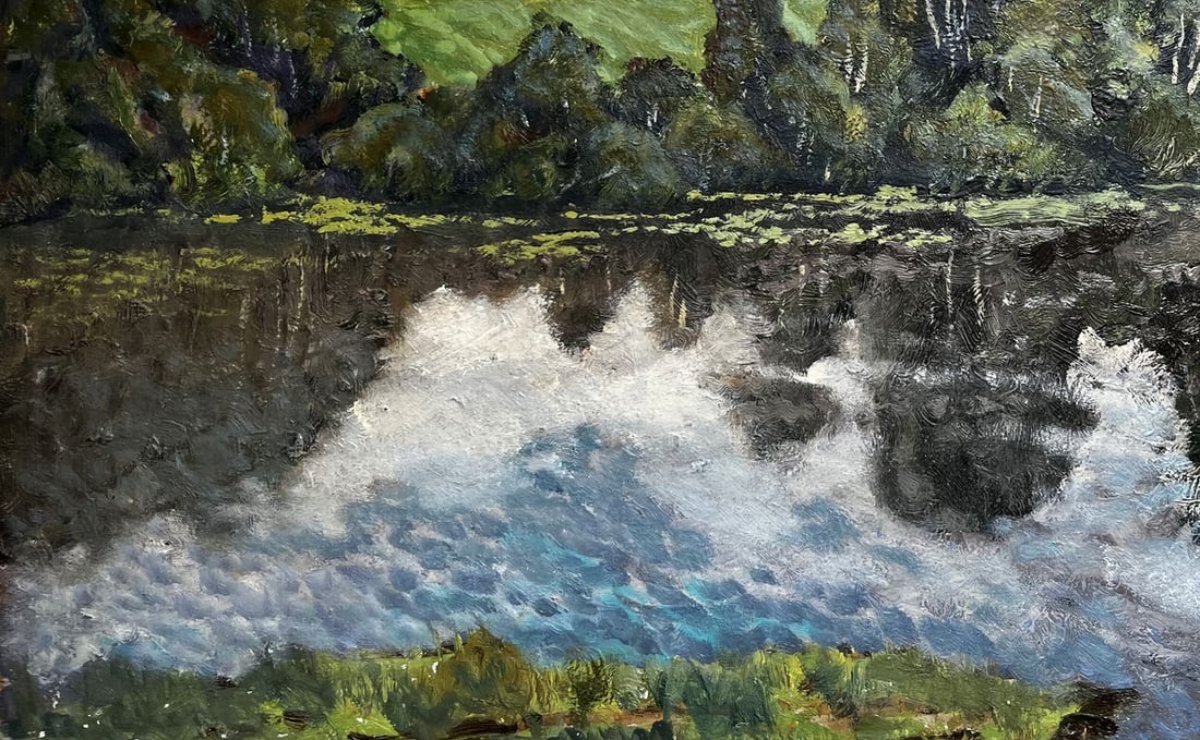 Oil painting Sunny day Unknown artist - 4
