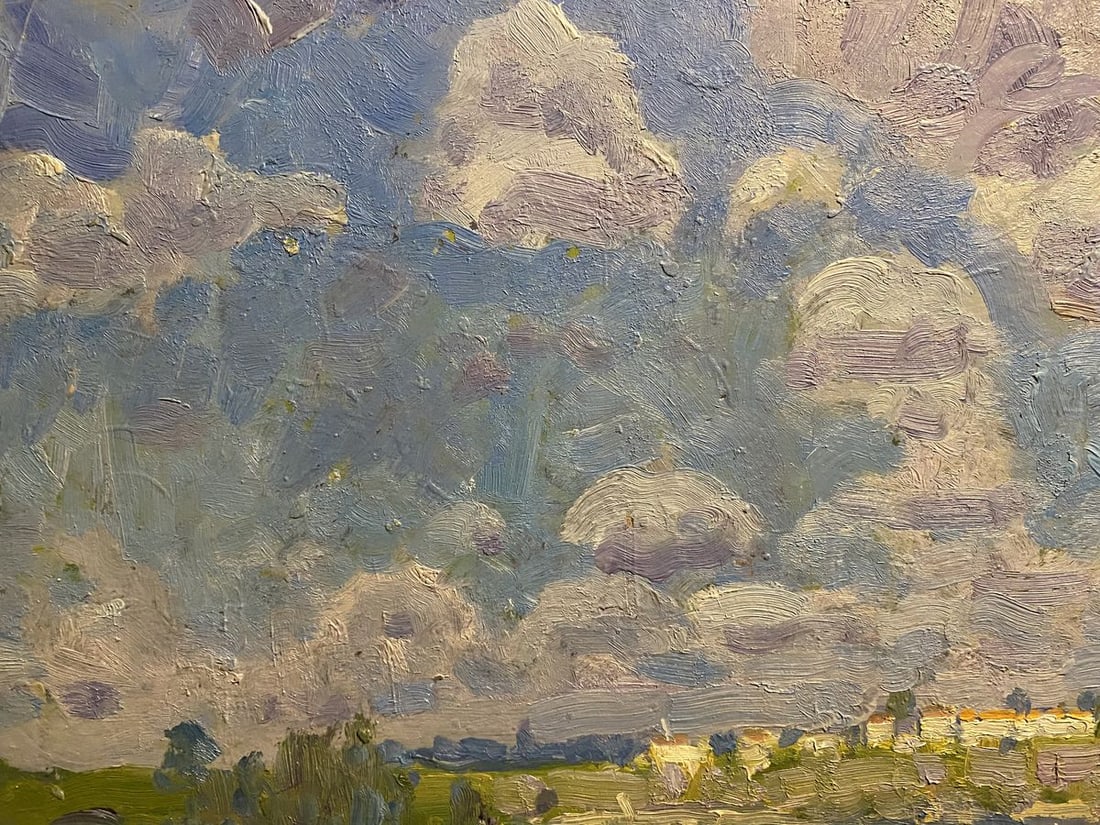 Oil painting Young birch trees Georgy Kolosovsky - 4