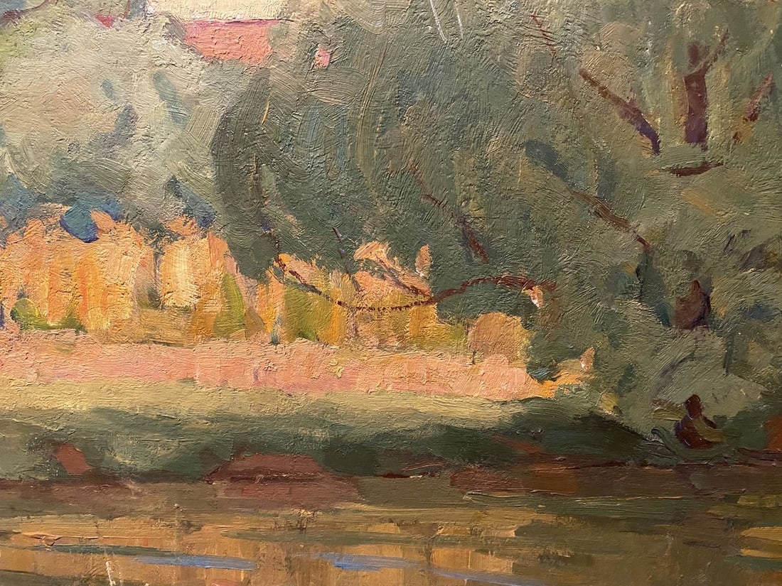 Oil painting Walk near the river Nikolai Bortnikov - 4