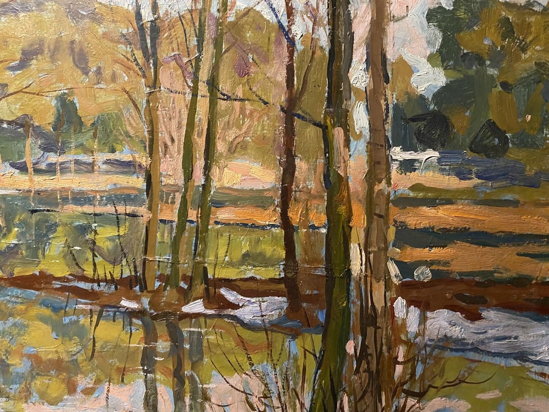 Oil painting Spring flood Boris Tal'ko - 2