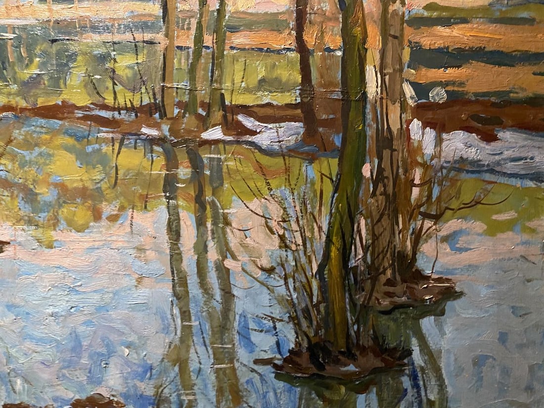 Oil painting Spring flood Boris Tal'ko - 3