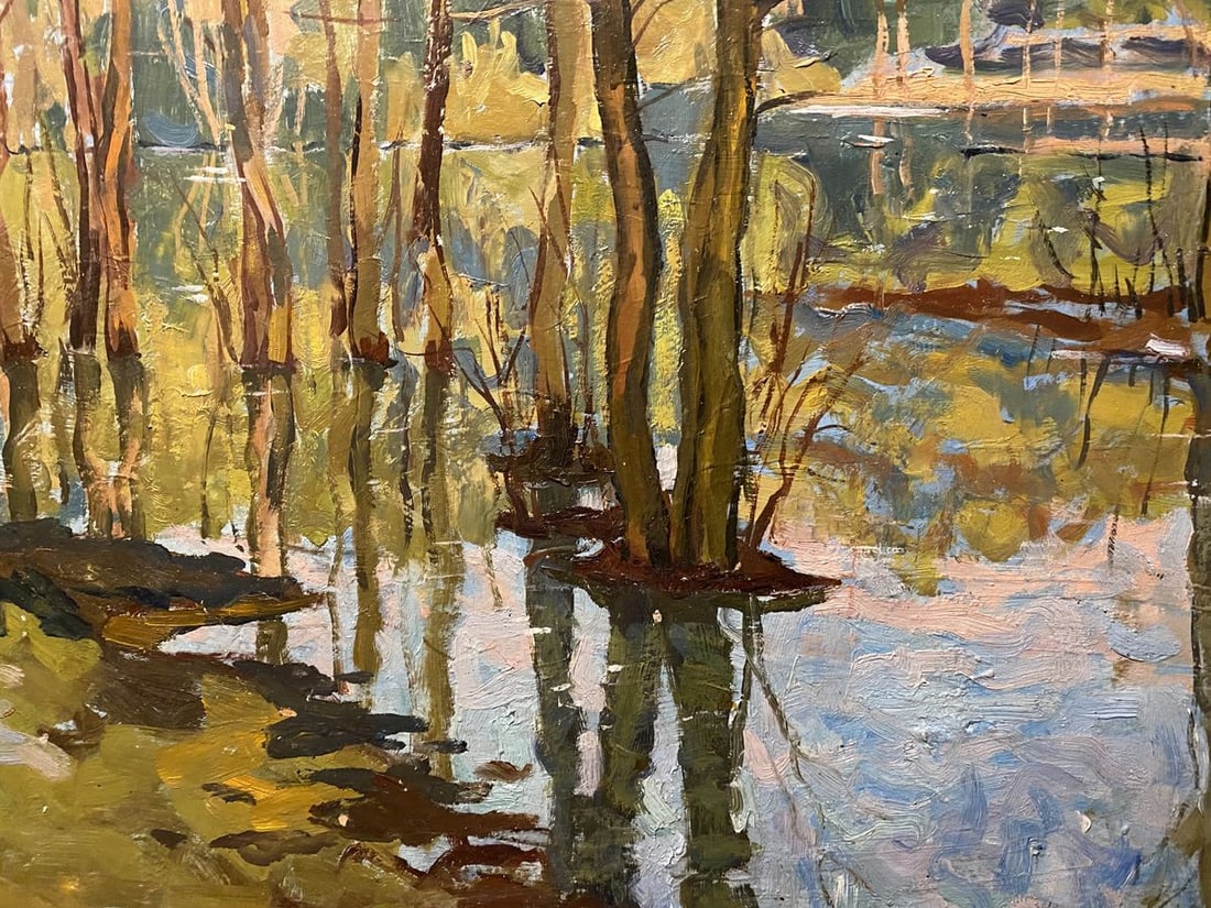 Oil painting Spring flood Boris Tal'ko - 4
