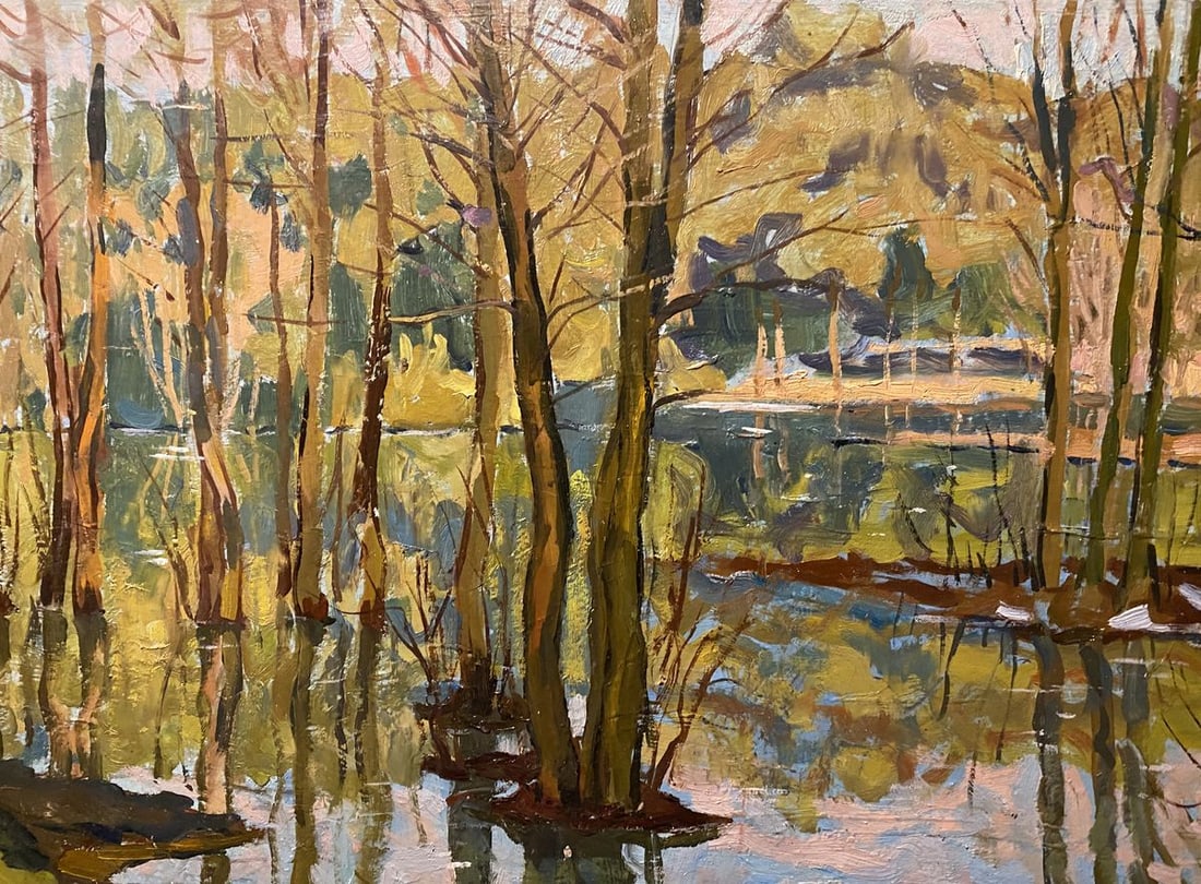 Oil painting Spring flood Boris Tal'ko - 5
