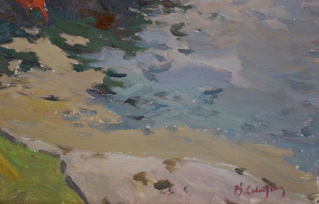 Oil painting Camp by the shore Sevastyanov Viktor Grigorievich - 5