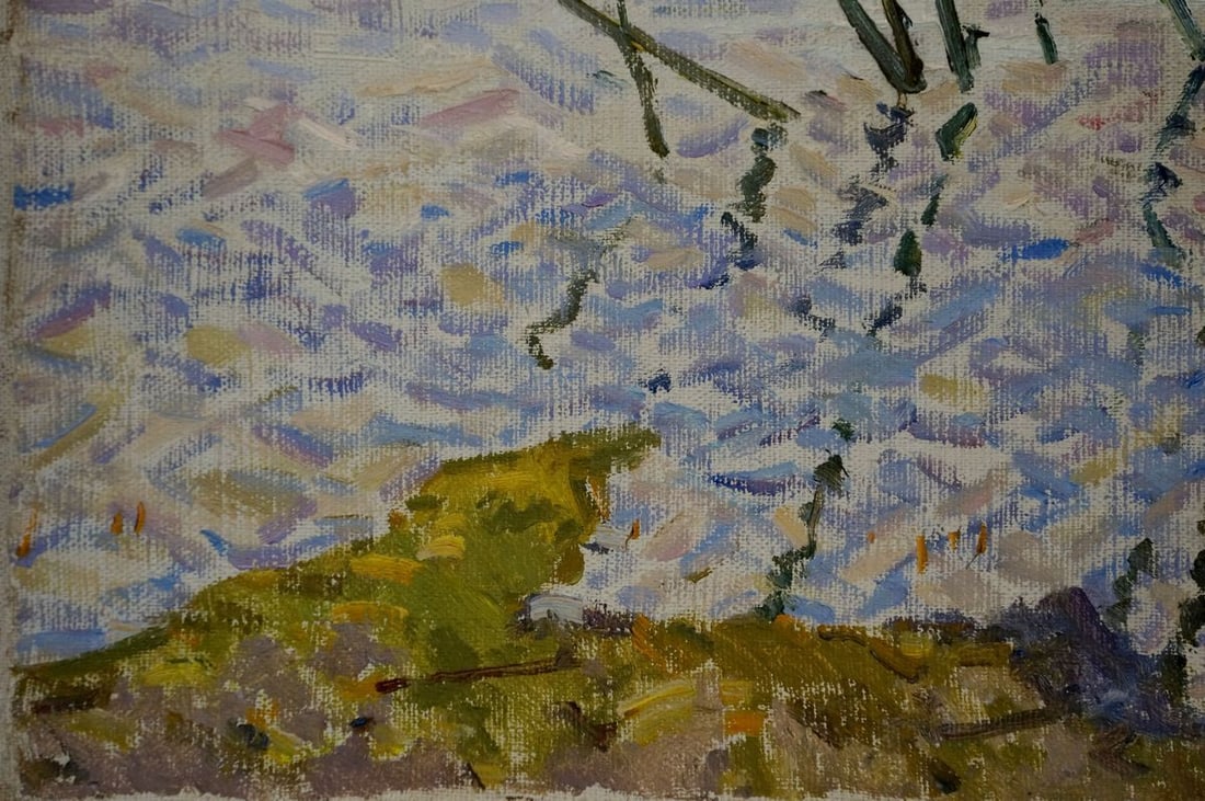 Oil painting By the river Sevastyanov Viktor Grigorievich - 2