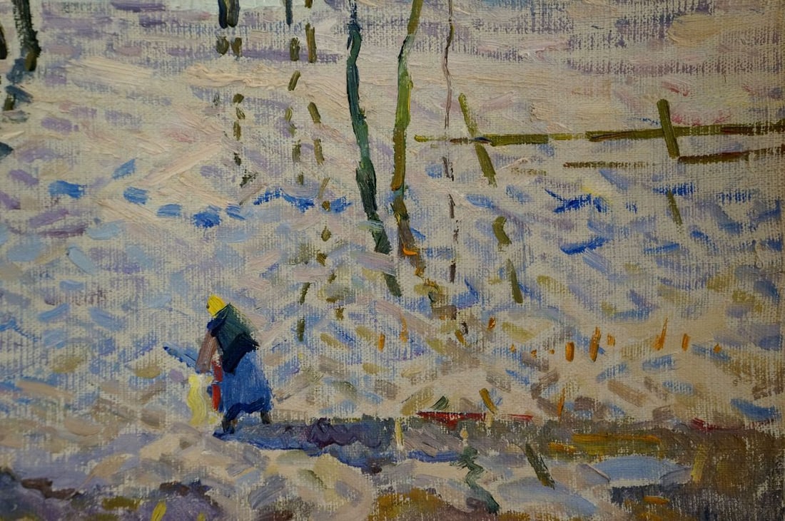 Oil painting By the river Sevastyanov Viktor Grigorievich - 5