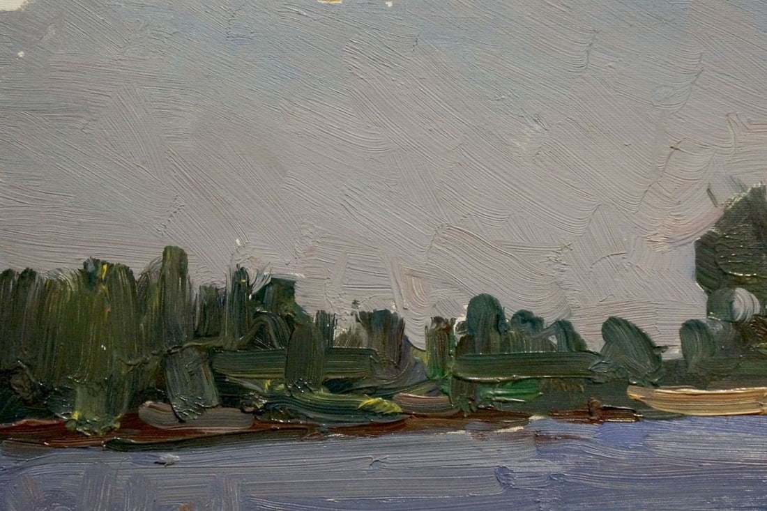 Oil painting Boat dock Maksimenko Alexander Grigorievich - 3