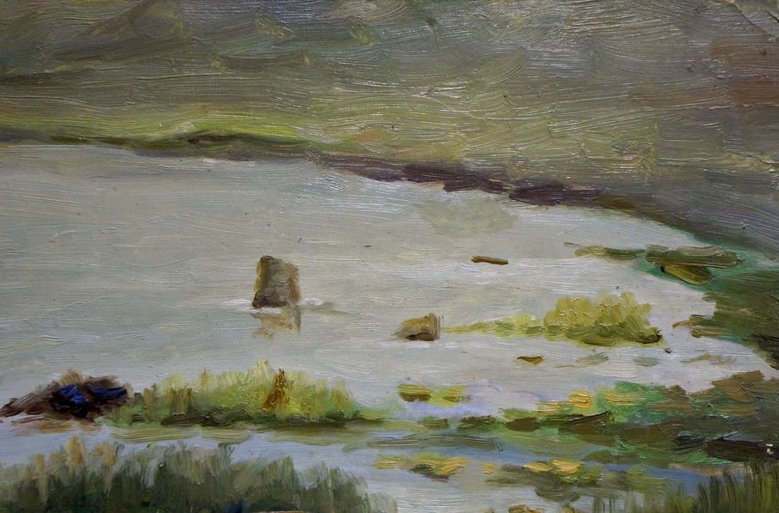 Oil painting By the river Buryachok Nikolay Ivanovich - 4