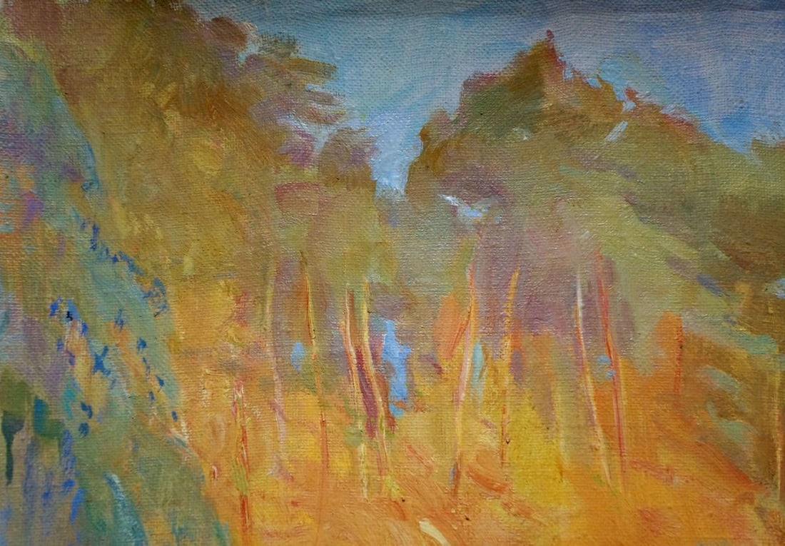 Oil painting People by the river Titarenko Maria Anatolyevna - 3