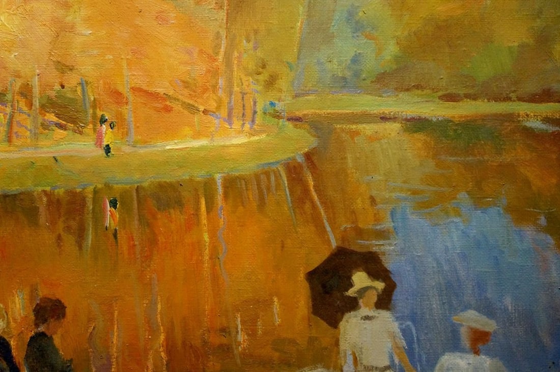 Oil painting People by the river Titarenko Maria Anatolyevna - 6