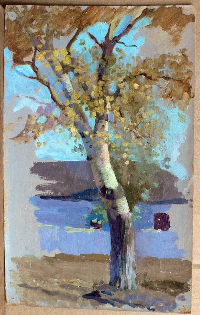 Oil painting Etude Rodzyn Nikolay Ivanovich: Title: Oil painting Etude Rodzyn Nikolay Ivanovich Description: NoKork 52 *** ABOUT THIS PAINTING *** * TITLE: "Etude" * ARTISTS: Rodzyn Nikolay Ivanovich * SIZE: 36x22.5 cm/'14.17x8.66 inches' *