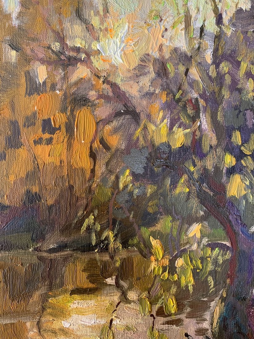 Oil painting Evening landscape Batrakov Vladimir Grigorievich - 8