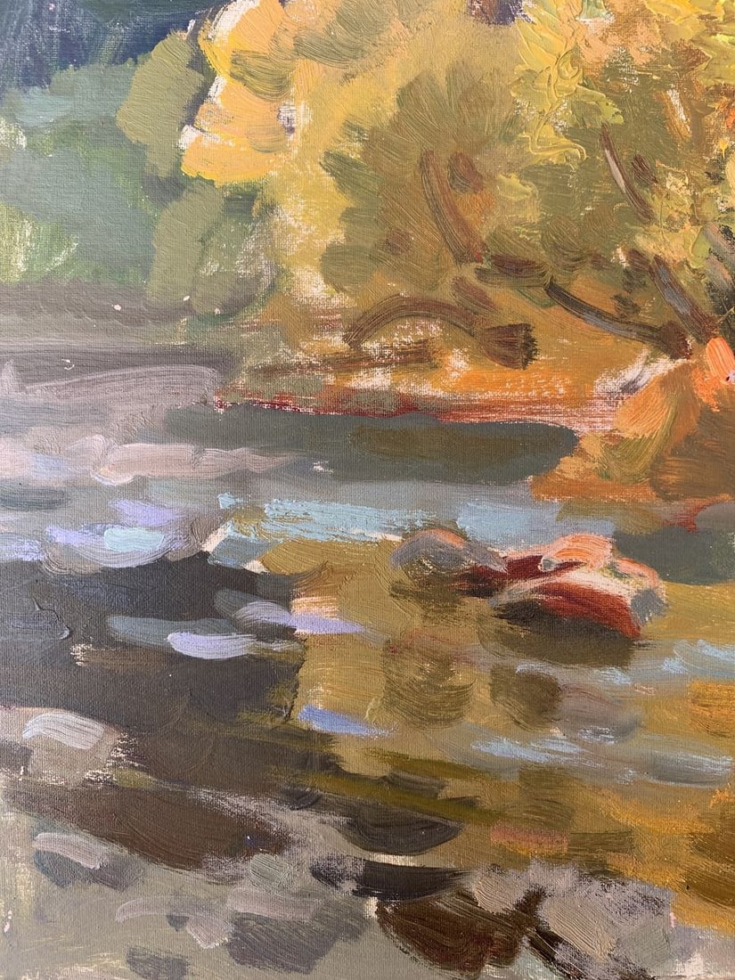 Oil painting Walk in the autumn forest Batrakov Vladimir Grigorievich - 5