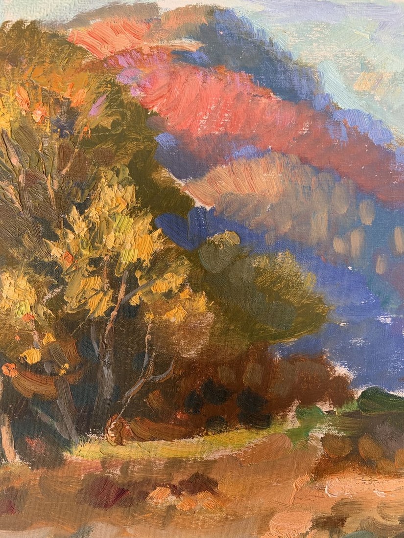 Oil painting Walk in the autumn forest Batrakov Vladimir Grigorievich - 8