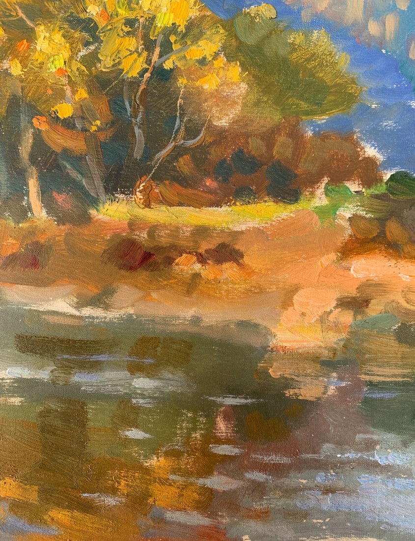 Oil painting Walk in the autumn forest Batrakov Vladimir Grigorievich - 9