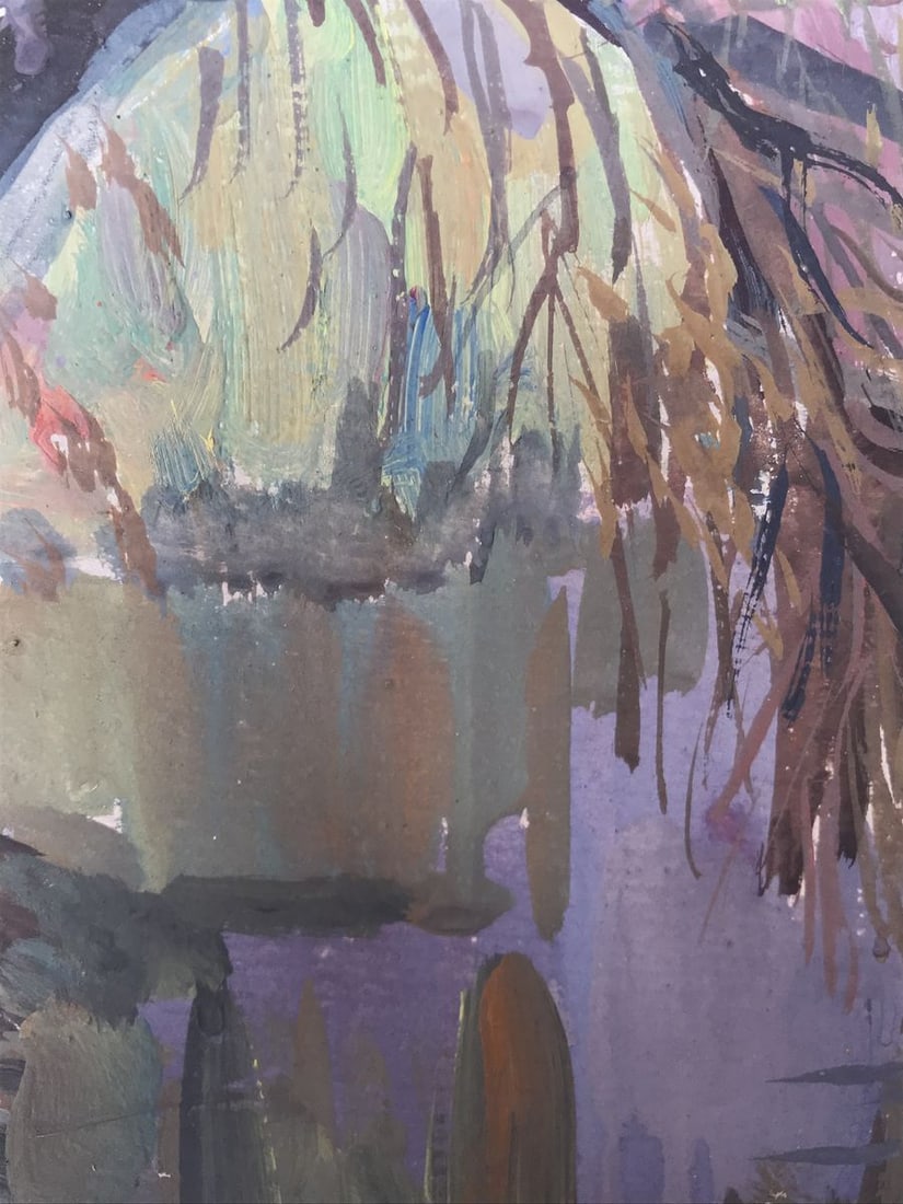 Oil painting By the river Unknown artist - 5