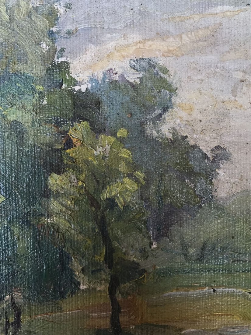 Oil painting Rest in the forest Unknown artist - 4