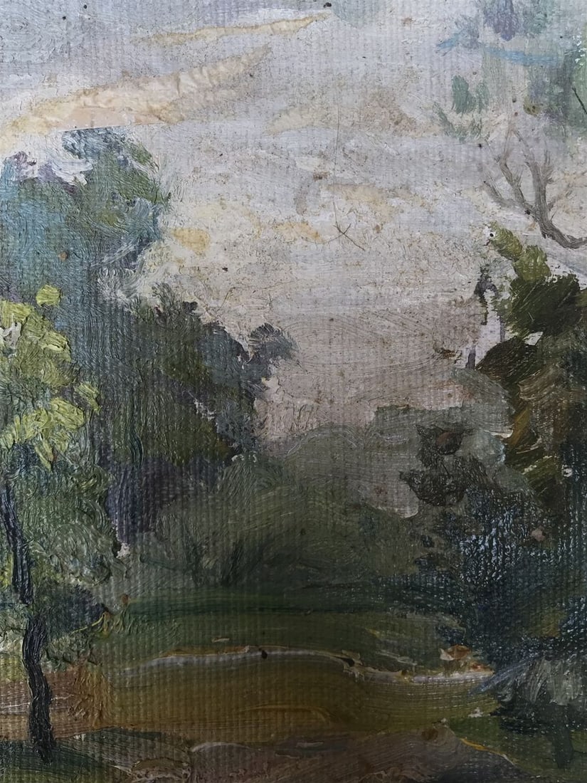 Oil painting Rest in the forest Unknown artist - 5