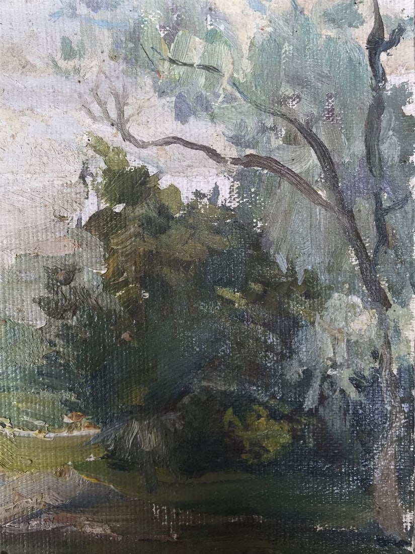 Oil painting Rest in the forest Unknown artist - 6