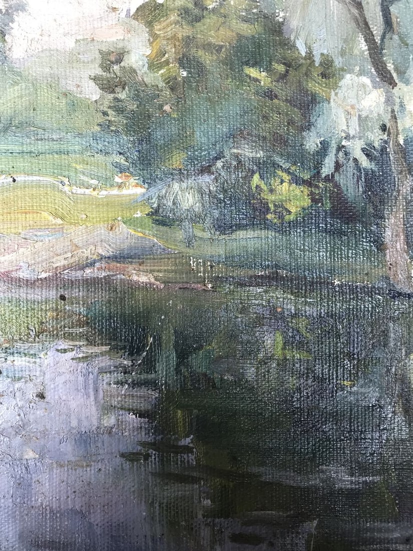 Oil painting Rest in the forest Unknown artist - 8