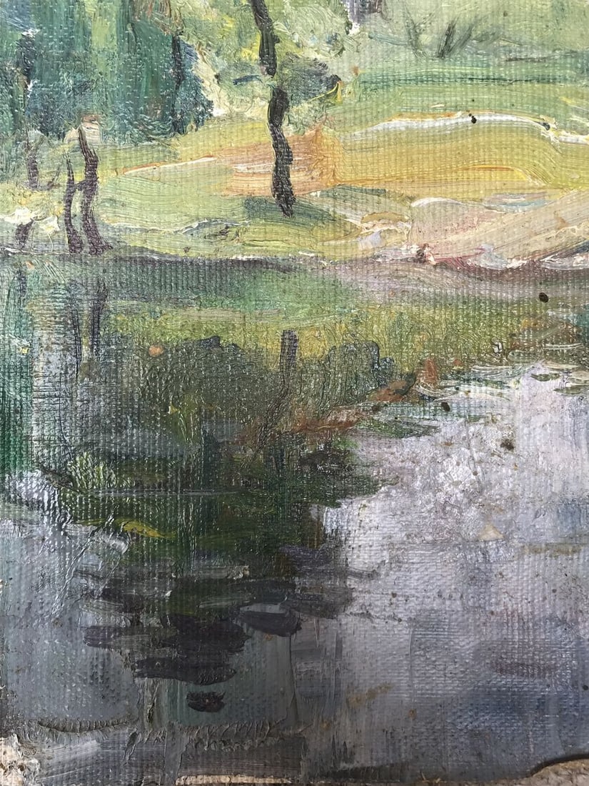 Oil painting Rest in the forest Unknown artist - 9
