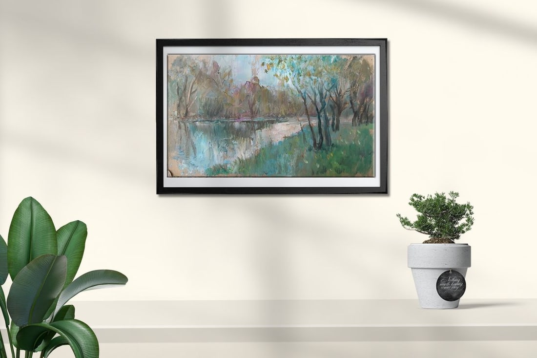 Oil painting River Snov Unknown artist - 2