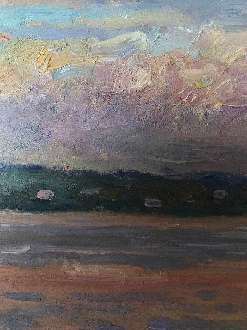 Oil painting By the evening Unknown artist - 4